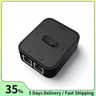 2 Port RJ45 LAN CAT6 Network Switch  1000Mbps 2 in 1 Out/1 in 2 Out Internal External Network Switch