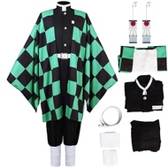 Tanjiro Cosplay Costume Giyuu Cosplay Kimono Halloween Zenitsu Cosplay Women men's Set