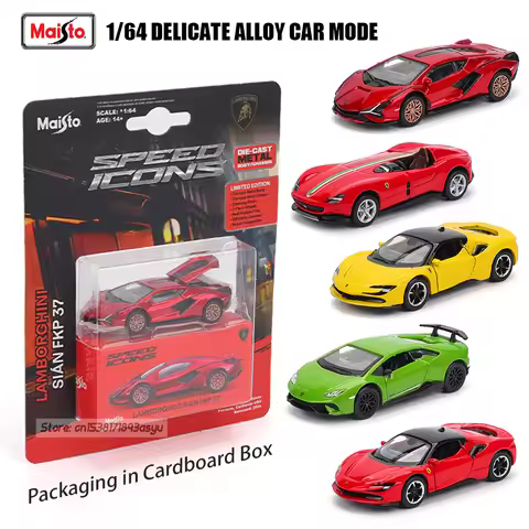 Maisto 1:64 Ferrari SF90 SP1 Lamborghini 37 Chassis full alloy die-casting car model collection gift