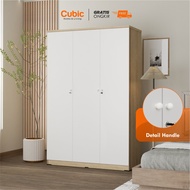 Cubic Lemari Pakaian Minimalis / Wardrobe Baju 3 Pintu / LUNA LP 3P