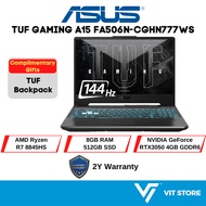 ASUS TUF GAMING A15 FA506N-CGHN777WS Black R7-8845HS RTX3050 4GD6 8GB 512GB 15.6" 144Hz FHD W11 OPI 