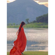 [Drunk Red Face] Trailing Hanfu Female Super Fairy Straight Big Sleeve Shirt Fairy Ancient Style Fem