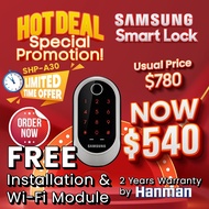 SHP-A30 WiFI Deadbolt Samsung Digital Door Lock with Free Installation
