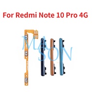 For Redmi Note 10 Pro 4G Power button flex Switch Button Side Key Volume Flex Cable Cellphone Part
