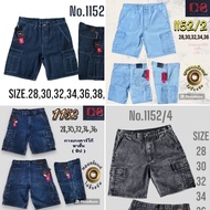 Men's Cargo Shorts Zip Fly Snow Washed Korean Style Size 28-42