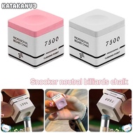 KATAKANVD Snooker Neutral Pool Chalk, Pink/Grey Non-slip TP7500 Billiard Chalk,  Fine Powder Square 