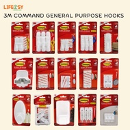 [Local Set] 3M Command General Purpose Hooks Ceiling Hooks Clothes Hook 3m Hook Adhesive Hook