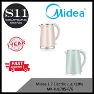 MIDEA MK-HJ1705-P/G 1.7L ELECTRIC KETTLE - 1 YEAR MANUFACTURER WARRANTY [READY STOCK &amp; DELIVER WITHIN 3 DAYS]