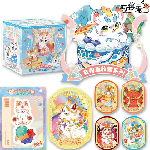 Official Genuine Version ‌Fabulous Beasts Card Series Book 2 Anime Collection Cards Anime Peripheral