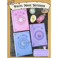 Notebook Pastel Magic Book Grimoire PLAIN A5 Hard Cover Diary Journaling Book Agenda Book