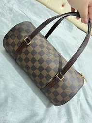 Louis Vuitton LV Papillon 26 棋盤格 圓筒包