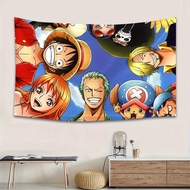 1 piece of digitally printed anime-themed pirate flag, suitable for decorating walls in homes and ga