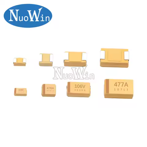 10pcs A B C D Type Tantalum Capacitor 100UF 0.22UF 1UF 4.7UF 10UF 22UF 33UF 47UF 6.3V 10V 16V 25V 35