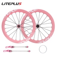 LITEPLUS | Carbon Fiber Wave Pattern Disc Brake Wheelset 20 Inch