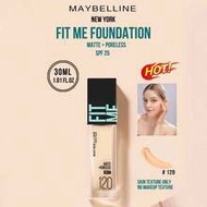 Fit Me Matte Perfecting Foundation SPF 17 #120, A Natural Pink Shade, Available In 5ml And 30ml Size