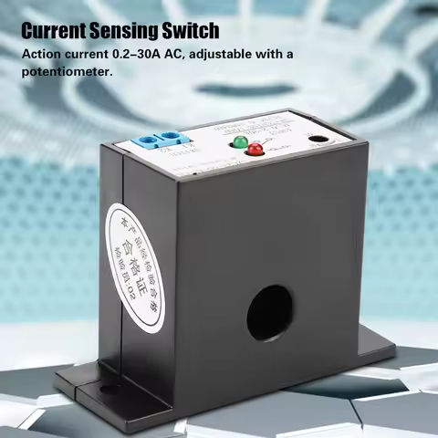 AC Current Sensing Switch Normally Open Current Sensing Switch Adjustable AC 0.2‑30A SZC23‑No AL‑CH 