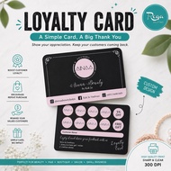 [FREE READYMADE DESIGN] CARD PRINTING CUSTOM LOYALTY / BUSINESS / THANK YOU CARD