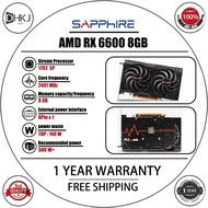 USED Sapphire AMD RX 6600 PULSE 8GB GDDR6 Gaming GPU Graphics 1 year warranty