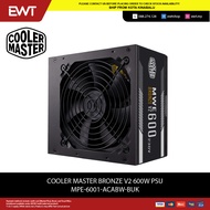 COOLER MASTER BRONZE V2 600W PSU MPE-6001-ACABW-BUK