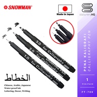 Snowman Calligraphy Pen Calligraphy Marker FT-700 Angled Ink Tip 1.0 2.0 3.0 S1045