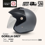 Adult Bogo Helmet Half Face HDS Helmet SNI Batman Cappuccino Doff Retro Men HijabWanita (2)