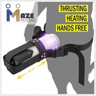 [MAZE TRADING] Hands Free Strap On Men Masturbat0r Cup Thrusting Heating For Mens Toy Alat Lancap Le