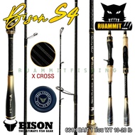 คันเบ็ดตกปลา BISON S4 ขนาด 6.6/7/7.6 ฟุต แบบ 1 ท่อน และ 2 ท่อน (มีทั้งสปิ้นและเบท)