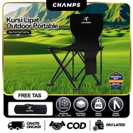 CHAMPS Outdoor Folding Chair - Multipurpose Camping & Hiking Chair, Thick, Durable, Easy to Carry