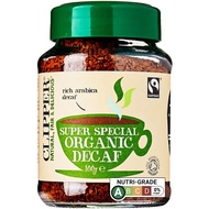 Clipper Organic Decaffeinated Freeze Dried Instant Coffee (Decaf-Green) 100g