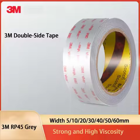 3M Double-Sided Adhesive Tape VHB High-Temperature Resistant Car Rp45 Foam Seamless Tape Gray Waterp