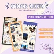 [Sanlions] Lyrics pondphuwin gmmtv actor singer Lyrics sticker from Pond Naravit and Phuwin