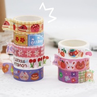 Isi 10 Pcs Washi Tape Solatip Motif Lucu Solasi Karakter Random