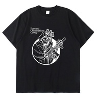 Gbrs Forward Observations Group Skull Print Cotton Short Sleeve T-Shirt Punk Gothic Vintage Fashion 