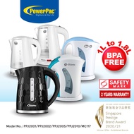 PowerPac Electric Kettle Jug 1.0L to 1.8L BPA FREE-PPJ2001/PPJ2002/PPJ2005/PPJ2010/MC117/JHE2005