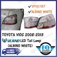 TOYOTA VIOS 2008-2013 VLAND LED Tail Lamp (ALBINO WHITE)