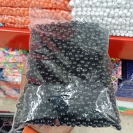 Black Chalk Beads 1 Pound