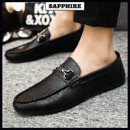 Men's Shoes 2025 New Style Spring Men's Casual Leather Shoes Korean Version Trendy Leather Peas Shoe