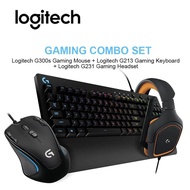 Orignial Brand New -Logitech Gaming Bundle Combo G300s Mouse +G213 Keyboard +G231 Headset