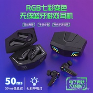 Gaming Bluetooth Headset KINGSTAR Low-Latency Gaming Headset RGB Light Luminous TWS Gaming Headset