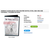 Kenrick Cleveland Da Vinci Master Switch (Total size: 999.6 MB Contains: 7 folders 29 files)