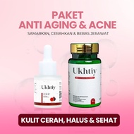 (BUNDLING) Ukhtiy Collagen + Ukhtiy Serum - Anti Aging Acne & Dark Spot
