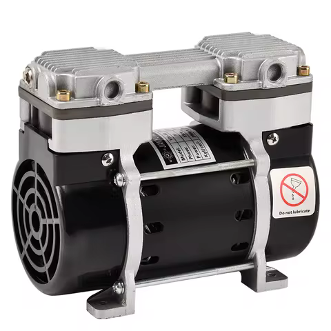 220V Oil-free Vacuum Pump Portable Twin Piston Oilless Electric Vacuum Pump Low Noise Vacuum Pump VN