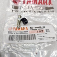 ORIGINAL FRONT BRAKE CALIPER AIR ADJUSTMENT DRAIN NEPEL BOLT 4C9-W0048-00