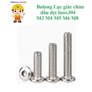 (INOX304) M4-M8 Flat head countersunk hex bolt M4-M8 Stainless steel304