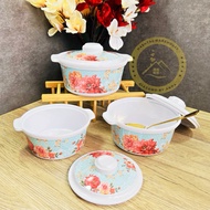 BLUSHING CAMELLIA | MELAMINE 🇲🇾 Set Casserole (1pc) Giacomo Melamine Plasticware Food Container Food