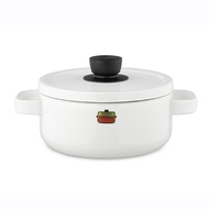 Fuji Horo Solid Casserole 20cm. หม้อ หม้อต้ม มีหูจับ สีขาว (SD-20WW)
