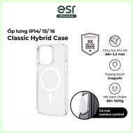 [SVIP] ESR Classic Hybrid Case HaloLock Lightweight Phone Case for iP 16 Pro Transparent