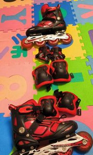 COUGAR美洲獅可調式兒童直排輪（含六件組）