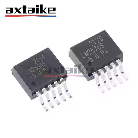10PCS LM2576S LM2596S 3.3V 5.0V 12V ADJ TO-263 SMD LM2576 LM2596 3A 40V Adjustable 1.2V - 37V Step D