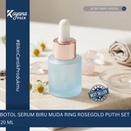 BD DROPPER SERUM BOTTLE FROSTED YOUNGbiru 20ML BD/ 20 DOFFbiru PIPETTEML WHITE RUBBER ROSEGOLDRing S